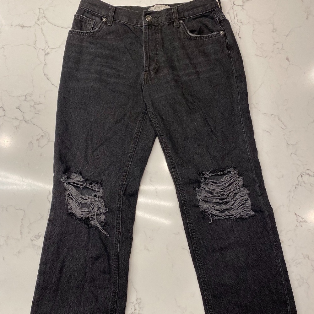 Free People We The Free Black Boyfriend jeans